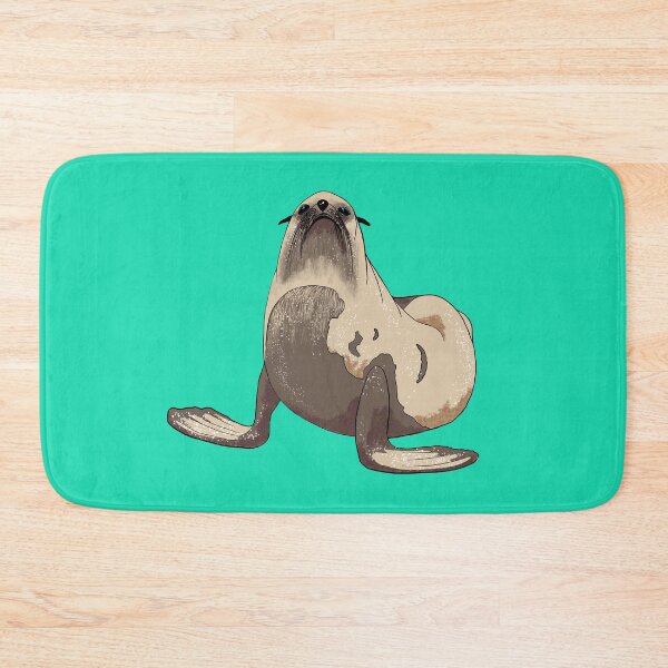Item preview, Elephan seal looking upstairs with outstretched flippers designed and sold by A Sweet  Fragrance Art.