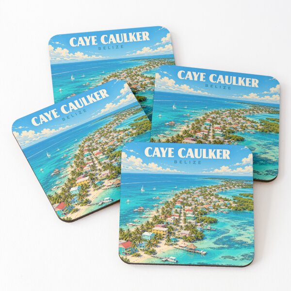 Item preview, Caye Caulker Vintage Belize Island Art designed and sold by MichaeIRellov.