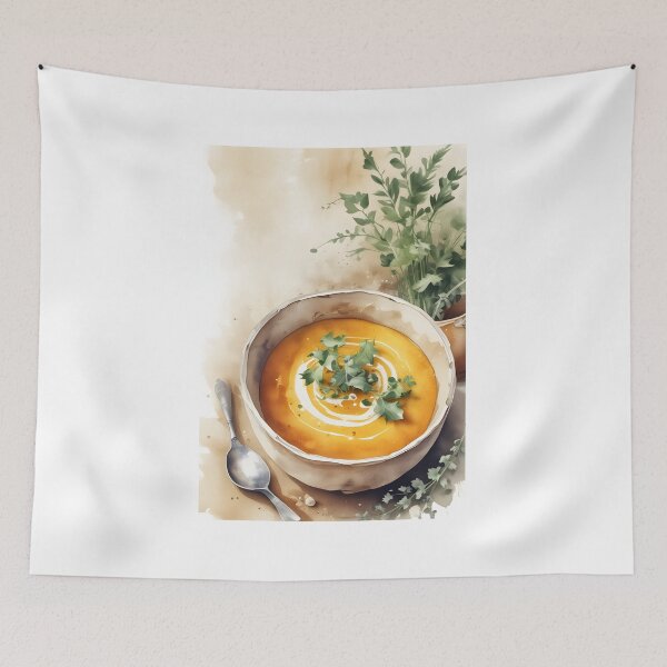 Item preview, Pumpkin Soup Watercolor designed and sold by ChromaLens.