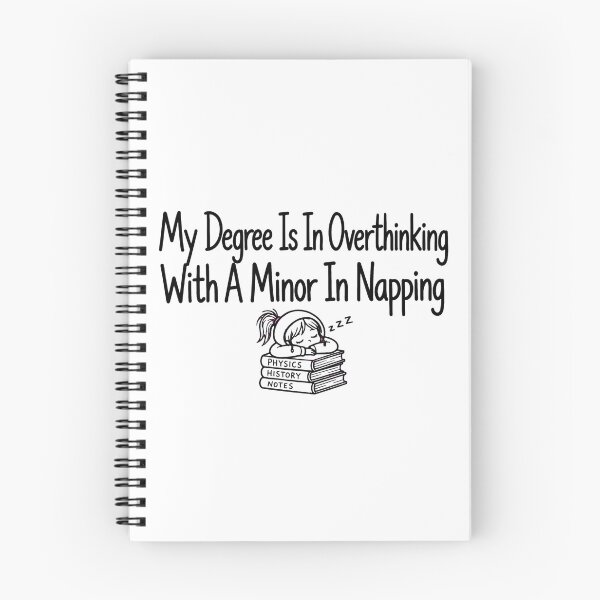 Item preview, My Degree Is In Overthinking With A Minor In Napping Funny College designed and sold by StyxIND.