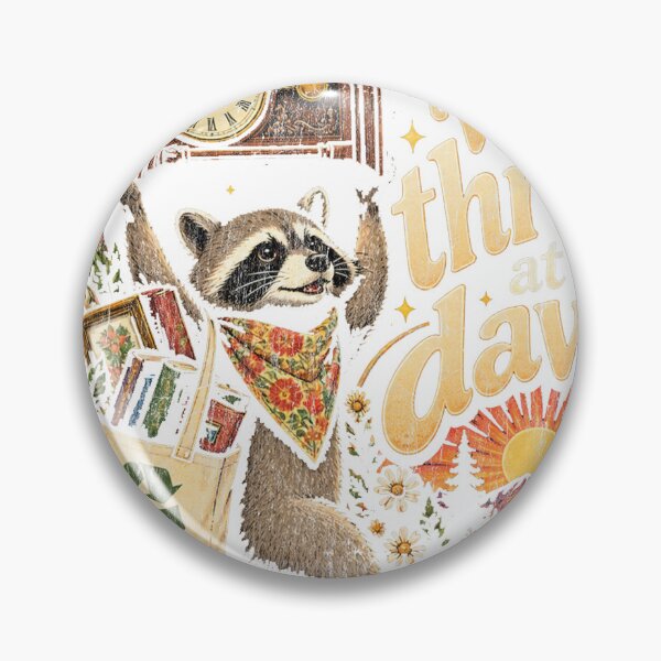 Artikelvorschau, We Thrift At Dawn Raccoon Vintage Thrifting entworfen und verkauft von saralovesart.
