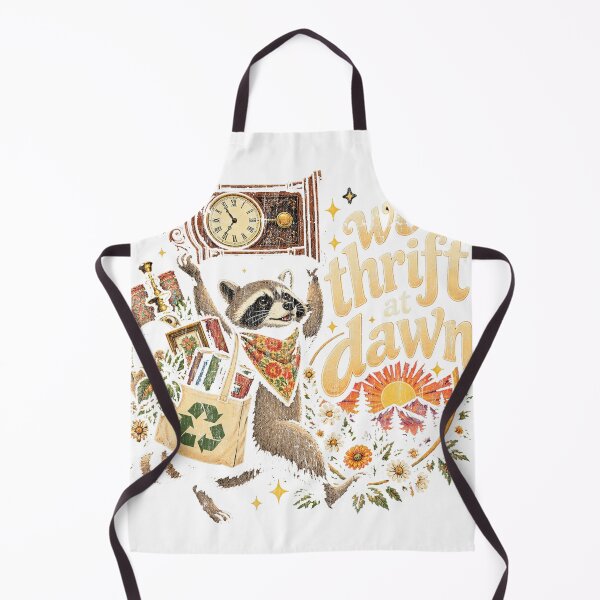 Artikelvorschau, We Thrift At Dawn Raccoon Vintage Thrifting entworfen und verkauft von saralovesart.