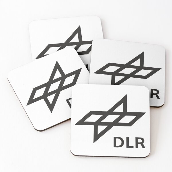 Item preview, DLR German Aerospace Center Logo in Black Abstract Geometric Design designed and sold by Karin  F Decker.