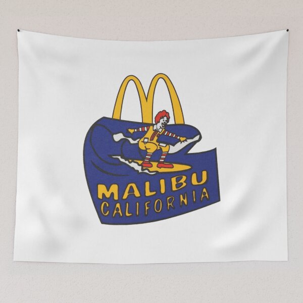Item preview, McDonald's Malibu California Ronald Surfing Graphic designed and sold by Remontadarnia.