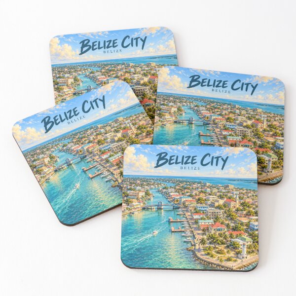 Item preview, Belize City Painterly Caribbean Impression designed and sold by MichaeIRellov.