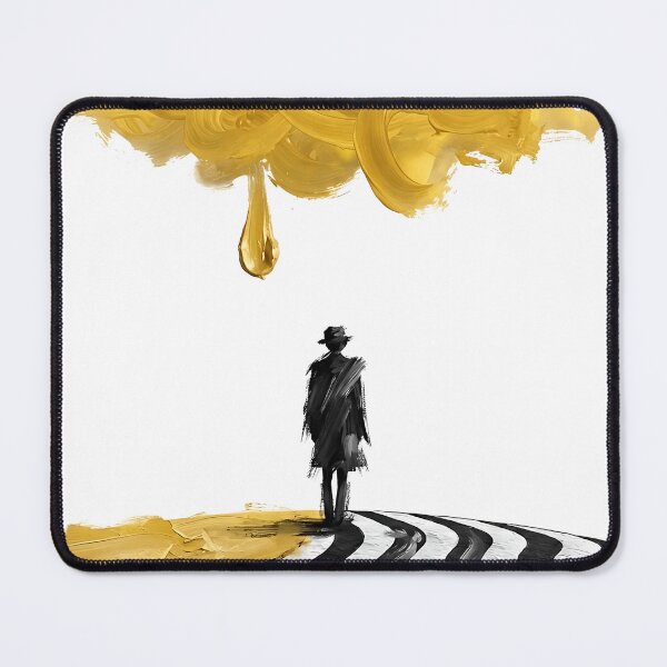 Item preview, Solitary Man Under Yellow Rain Cloud Art  designed and sold by Yellow Zone.