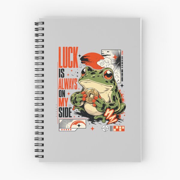 Item preview, Japanese Aesthetic Money Frog Graphic | Red Sun Cyberpunk Lucky Talisman | Anime Streetwear Apparel for Otaku & Trendsetters designed and sold by illeN-Art-World.