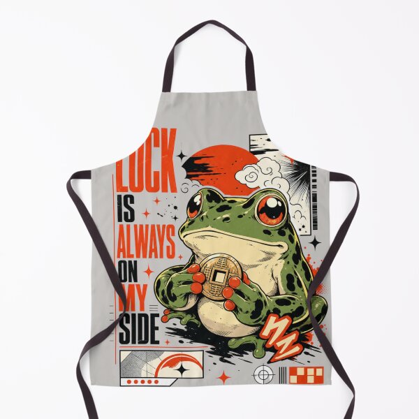 Item preview, Japanese Aesthetic Money Frog Graphic | Red Sun Cyberpunk Lucky Talisman | Anime Streetwear Apparel for Otaku & Trendsetters designed and sold by illeN-Art-World.