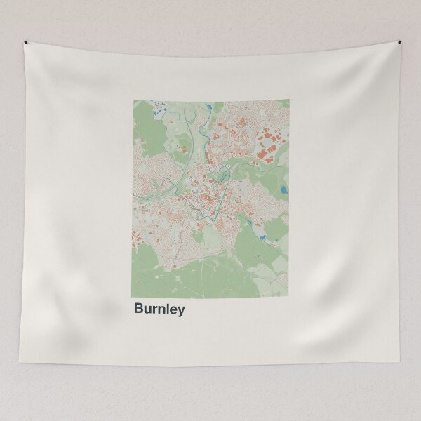 Item preview, Burnley Minimalistic Map Art designed and sold by MapsNerd.