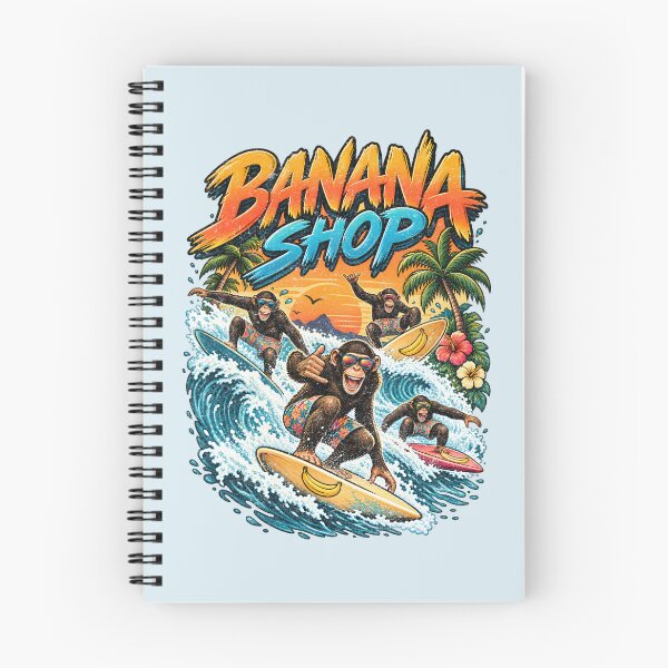 Item preview, Banana Shop – Funny Surfing Monkeys Beach Crew designed and sold by AwesomeBeyondLimits.