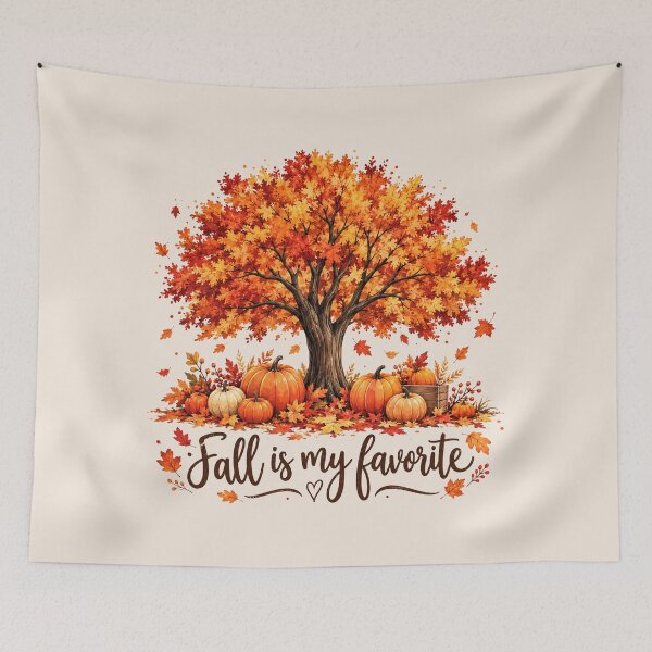 Item preview, Fall Is My Favorite Tree, Autumn Leaves, Fall Trees, Pumpkins, Cozy Fall, Fall Season designed and sold by Quiajia.