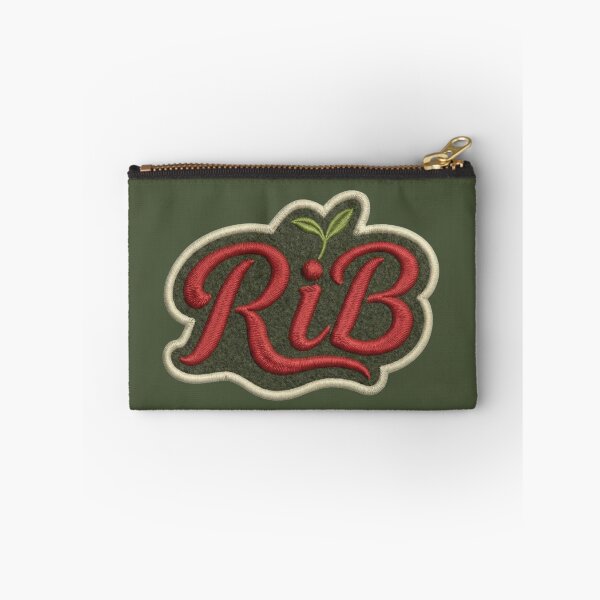 Item preview, Forest Teal Script RiB Botanical Emblem designed and sold by Rib-Brand.