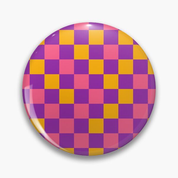 Item preview, Pink And Yellow On Purple Checkered Pattern   designed and sold by PatternTitan.