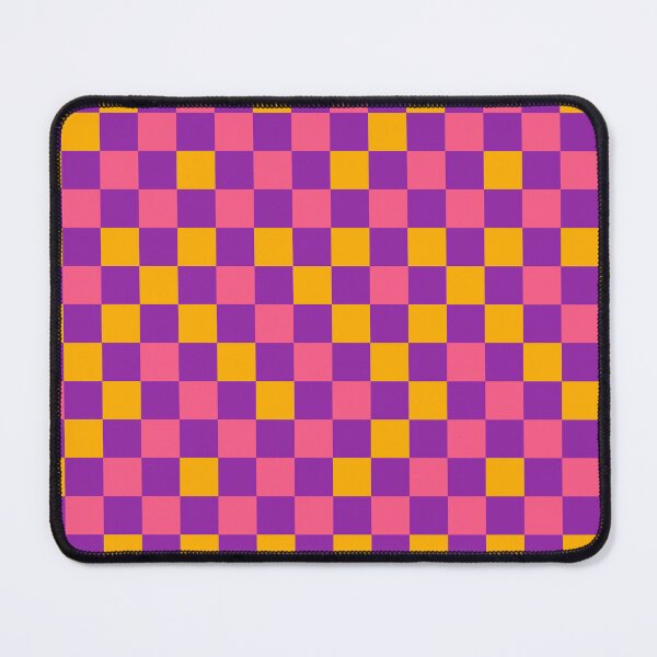 Item preview, Pink And Yellow On Purple Checkered Pattern   designed and sold by PatternTitan.