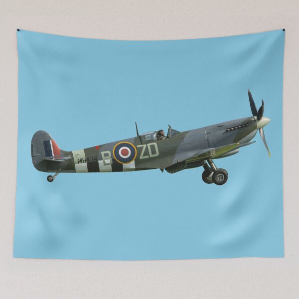 Item preview, Spitfire Fighter Aircraft Static Tarmac Profile Vector Art designed and sold by AfterburnerLab.
