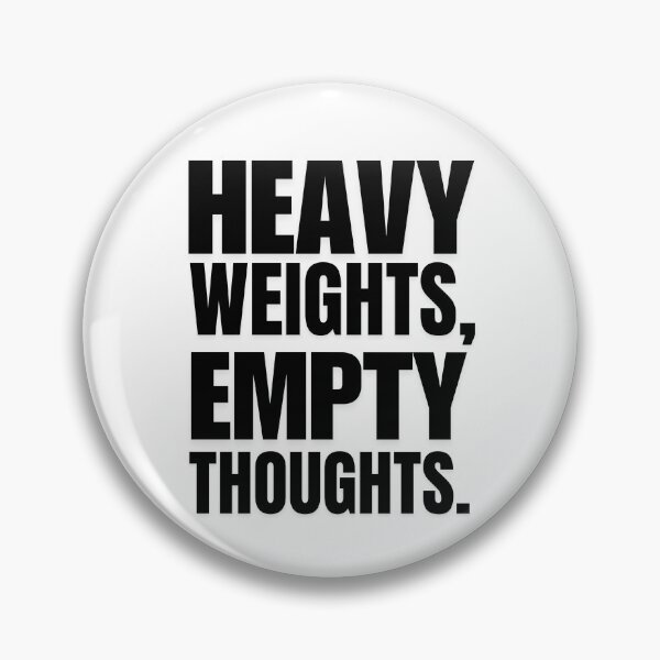 Item preview, Heavy Weights Empty Thoughts Bold Typography Gym T-Shirt no.1 designed and sold by is-ann-are.