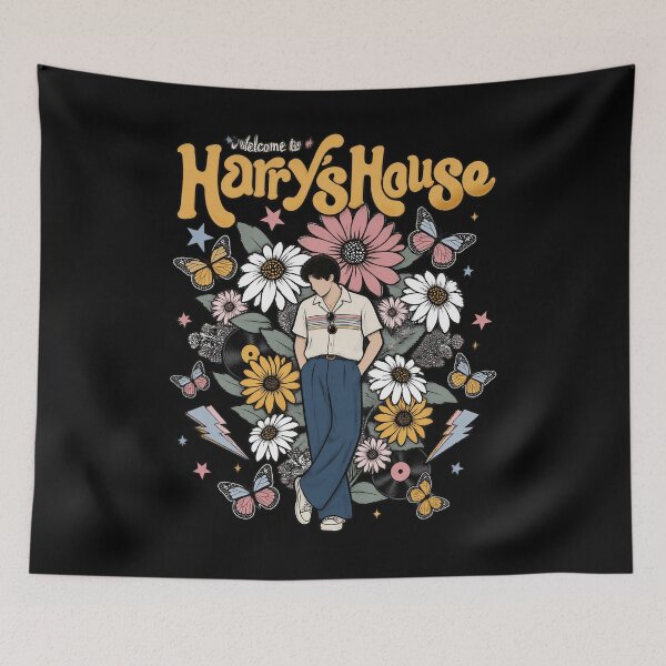 Item preview, Welcomes tos Harryss's Houses Floral Butterfly designed and sold by Thelovesomedove.