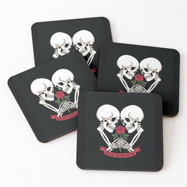 Item preview, Dead Romantic Skull Couple Holding Hands Art designed and sold by digizonebydas.