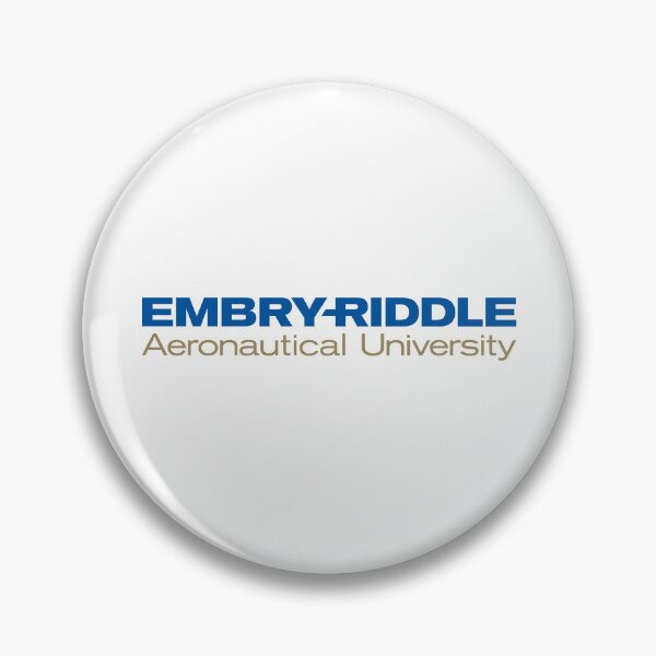 Item preview, Embry-Riddle Aeronautical University Logo in Blue and Gold Typography designed and sold by Karin  F Decker.
