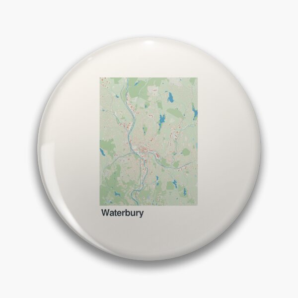 Item preview, Waterbury Minimalistic Map Art designed and sold by MapsNerd.