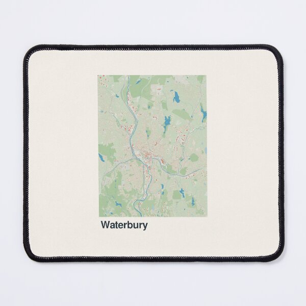 Item preview, Waterbury Minimalistic Map Art designed and sold by MapsNerd.