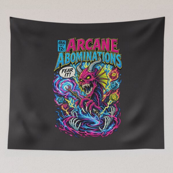 Item preview, Arcane Abominations – Neon Fantasy Monster Comic designed and sold by AwesomeBeyondLimits.