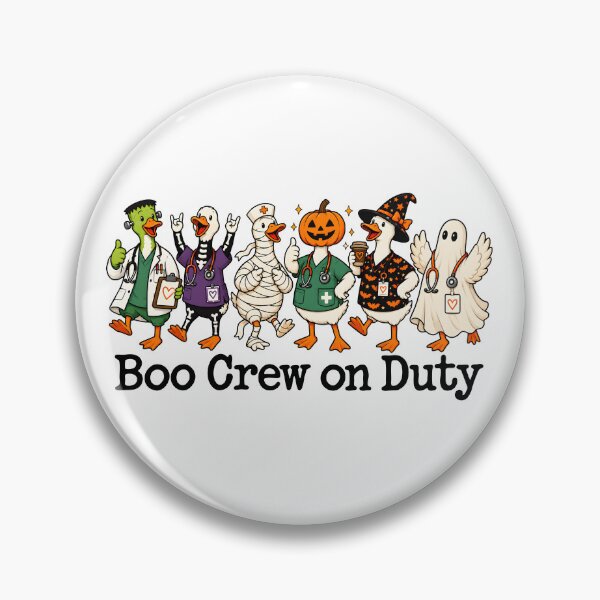 Item preview, Boo Crew On Duty designed and sold by DigitalArtPaper001.