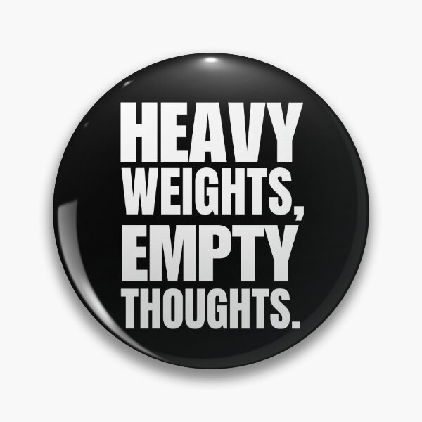 Item preview, Heavy Weights Empty Thoughts Bold Typography Gym T-Shirt no.2 designed and sold by is-ann-are.