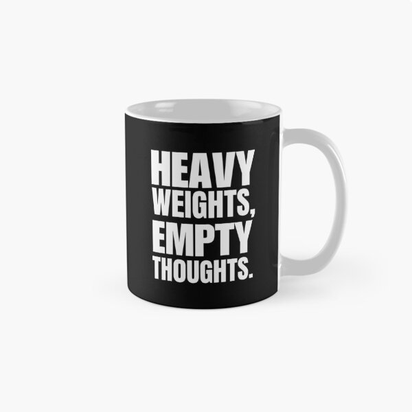 Item preview, Heavy Weights Empty Thoughts Bold Typography Gym T-Shirt no.2 designed and sold by is-ann-are.