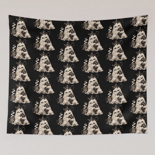 Item preview, I Can’t Even Ghost With Cats – Funny Halloween Introvert Cat Lover designed and sold by Vsajanas.