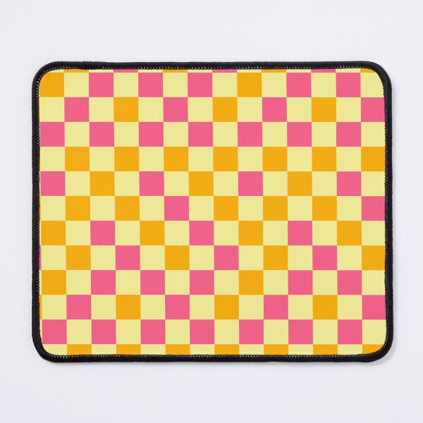 Item preview, Pink And Yellow On Yellow Checkered Pattern designed and sold by PatternTitan.