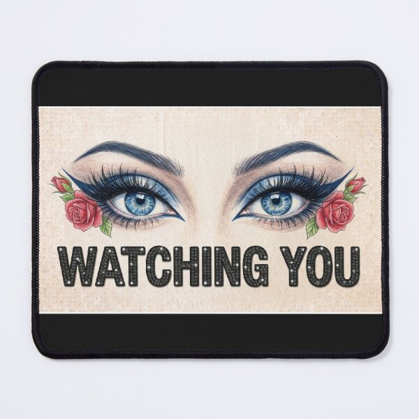 Item preview, Watching You Blue Eyes and Roses Vintage Tattoo Design designed and sold by MaRCAStro.