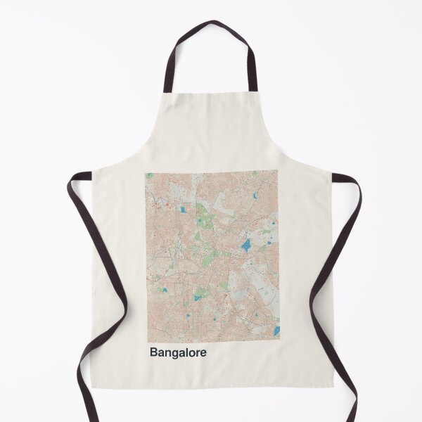 Artikelvorschau, Minimalistische Kartenkunst aus Bengaluru entworfen und verkauft von MapsNerd.