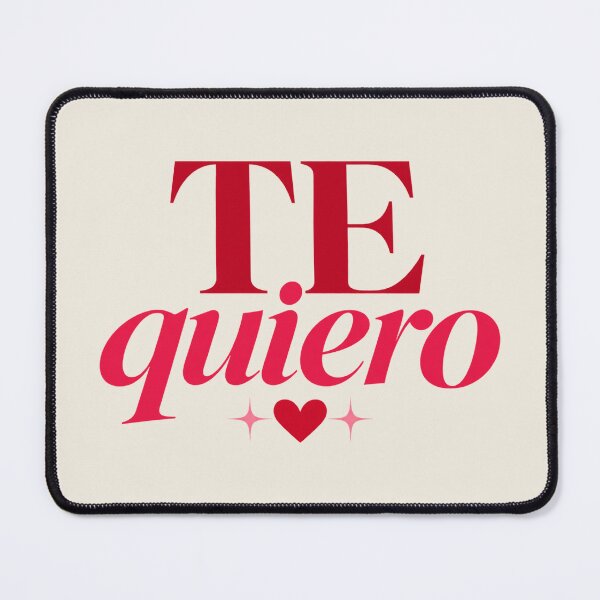 Item preview, Te Quiero Spanish Love Heart Romantic Typography designed and sold by MetaModel Editions.