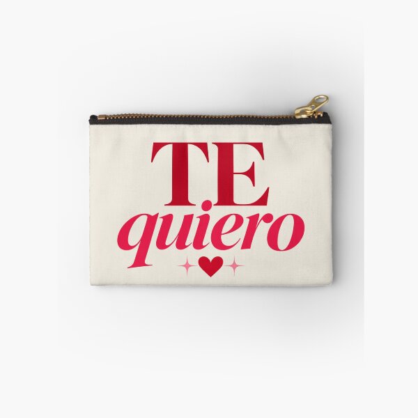 Item preview, Te Quiero Spanish Love Heart Romantic Typography designed and sold by MetaModel Editions.