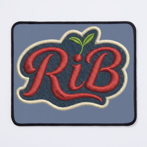Item preview, Vintage Script RiB Emblem Botanical Organic Typography designed and sold by Rib-Brand.
