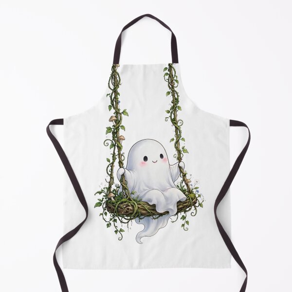 Item preview, Cute Ghost Swinging On Forest Vine Swing designed and sold by Artistprinter.