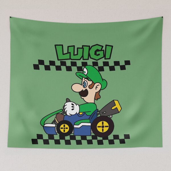 Artikelvorschau, Luigi Kart Racing entworfen und verkauft von Arty Tees .