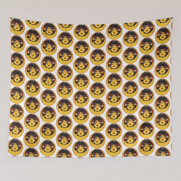 Item preview, Psychedelic yellow Portrait Art  designed and sold by Yellow Zone.