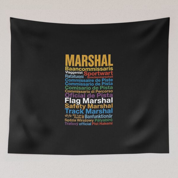 Item preview, Motorsport Track Marshal Word Art Typographic Design designed and sold by AgdBol.