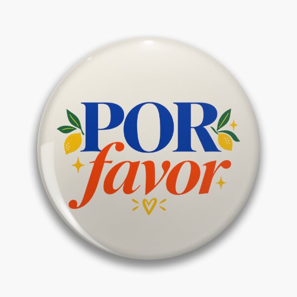 Artikelvorschau, Por Favor Colorful Spanish Typography Lemon Design entworfen und verkauft von MetaModel Editions.