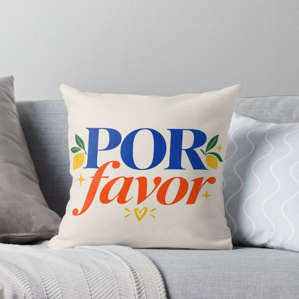 Artikelvorschau, Por Favor Colorful Spanish Typography Lemon Design entworfen und verkauft von MetaModel Editions.