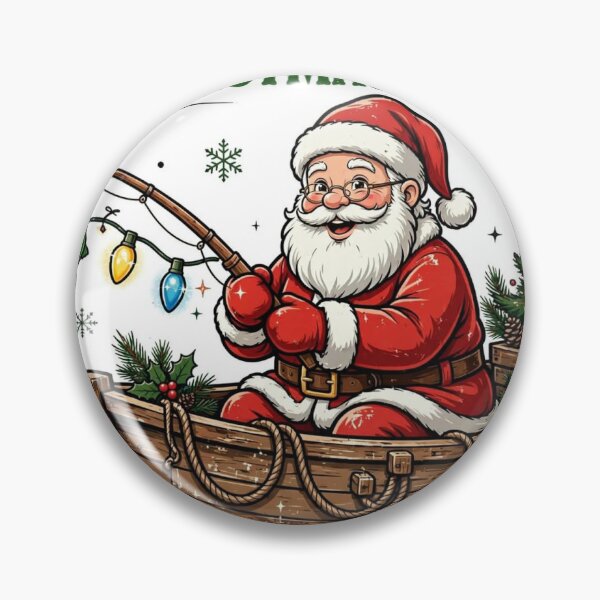 Item preview, Merry Christmas ? fishing Dad Santa Boat fishing  designed and sold by Eddiediallo92.