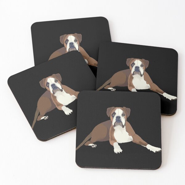 Artikelvorschau, Boxer-Hundeaufkleber entworfen und verkauft von susiscauldron.