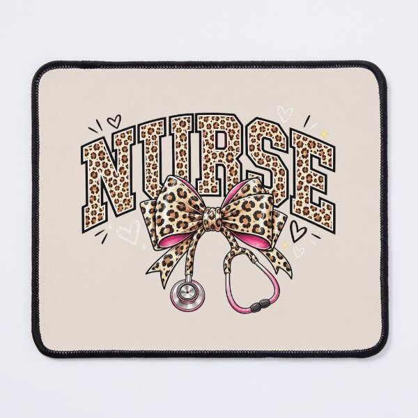 Item preview, Leopard Nurse Stethoscope, Cheetah Nurse, Healthcare Worker, Leopard Varsity, Nurse Life designed and sold by Quiajia.