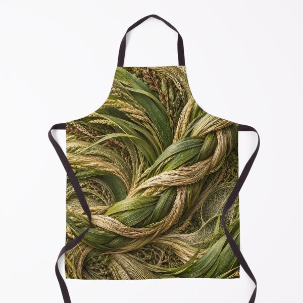 Item preview, Braided Grass and Wheat Texture – Organic Botanical Nature Art Print designed and sold by Kaleidoscope Print.