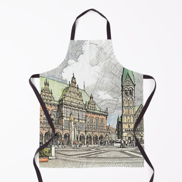 Item preview, Bremen: St. Peter's Cathedral and Bremen Town Hall designed and sold by sid1802.