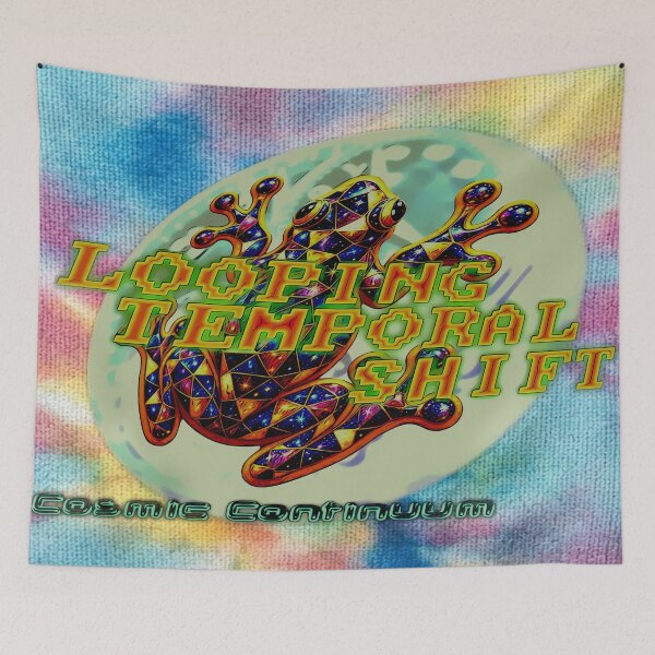 Item preview, Cosmic Frog Temporal Shift Galaxy Mosaic designed and sold by zenjiinspired.