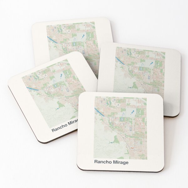 Item preview, Rancho Mirage Minimalistic Map Art designed and sold by MapsNerd.