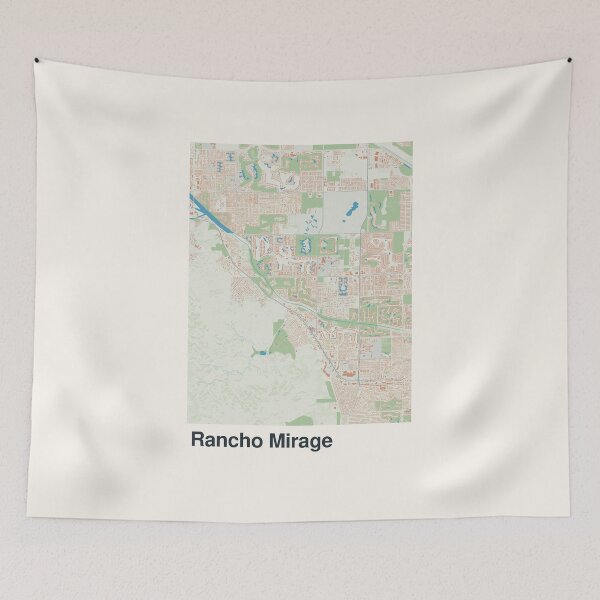 Item preview, Rancho Mirage Minimalistic Map Art designed and sold by MapsNerd.